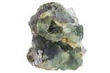 Light-Green Fluorite Crystals on Quartz - China #163564-1